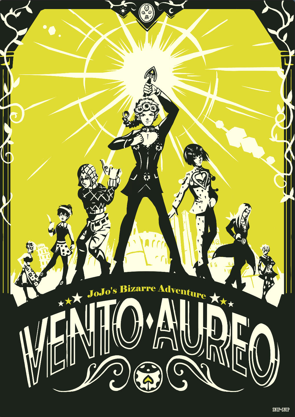 JoJo's Vento Aureo Poster