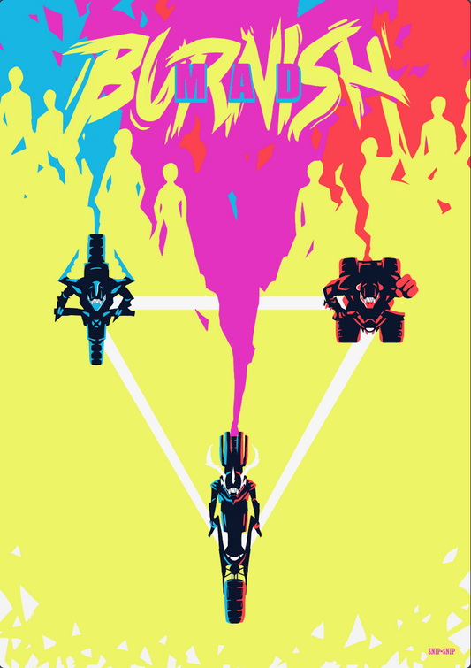 Promare Set Mad Burnish Poster