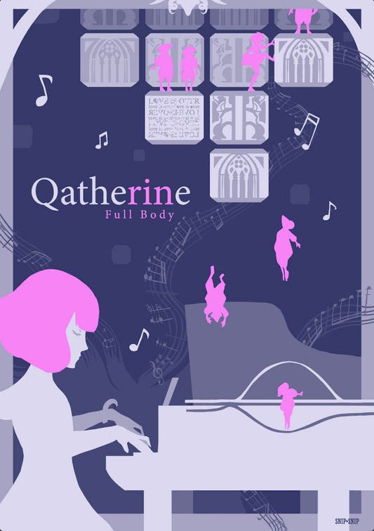 Catherine Qatherine Piano Poster