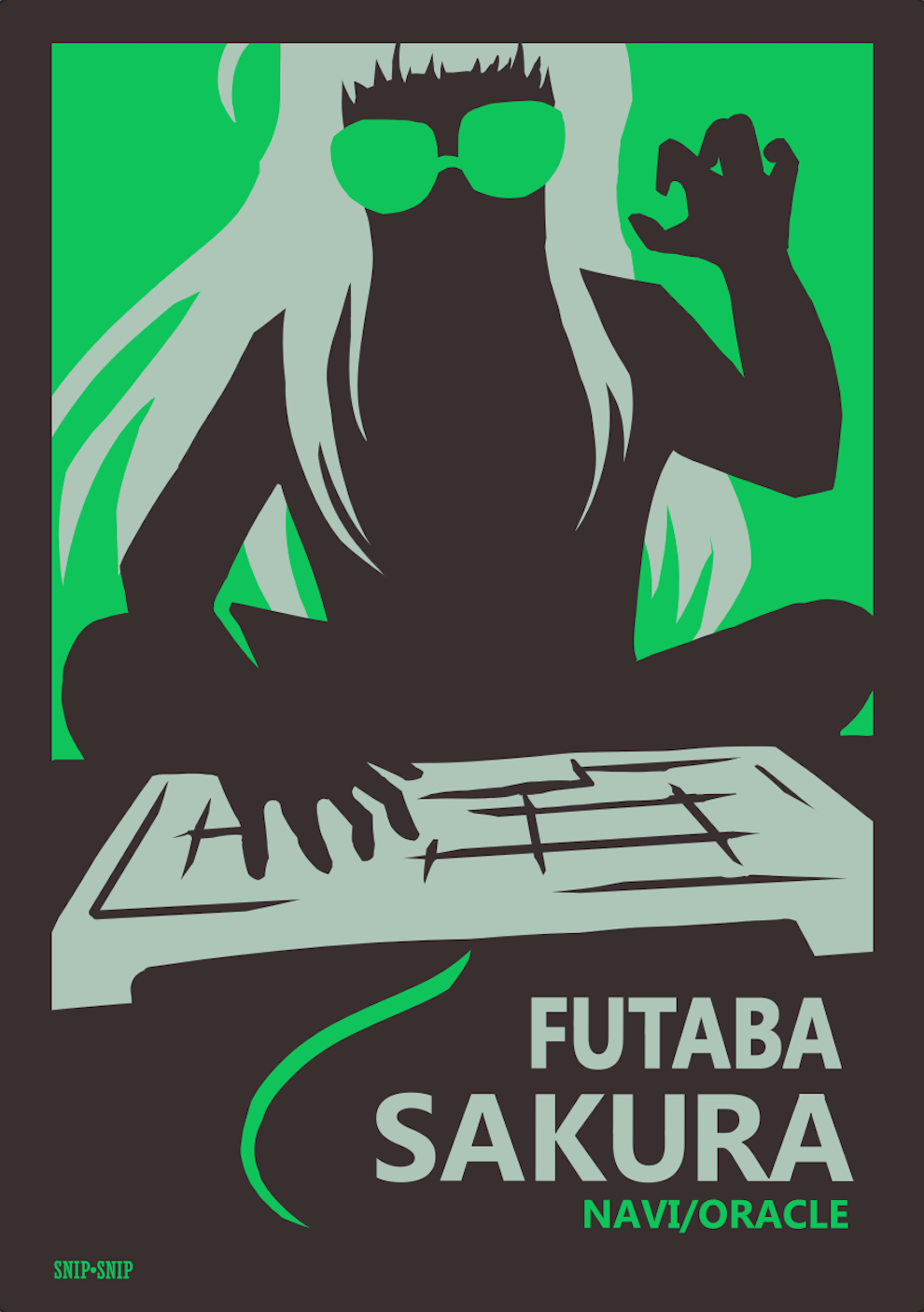 Persona 5 Minimal Futaba Poster