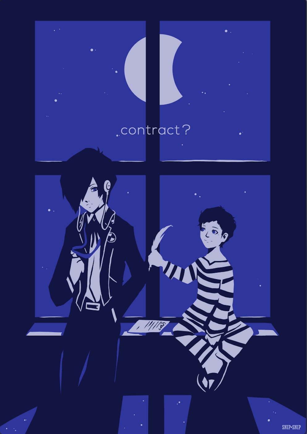 Persona 3 Contract Poster