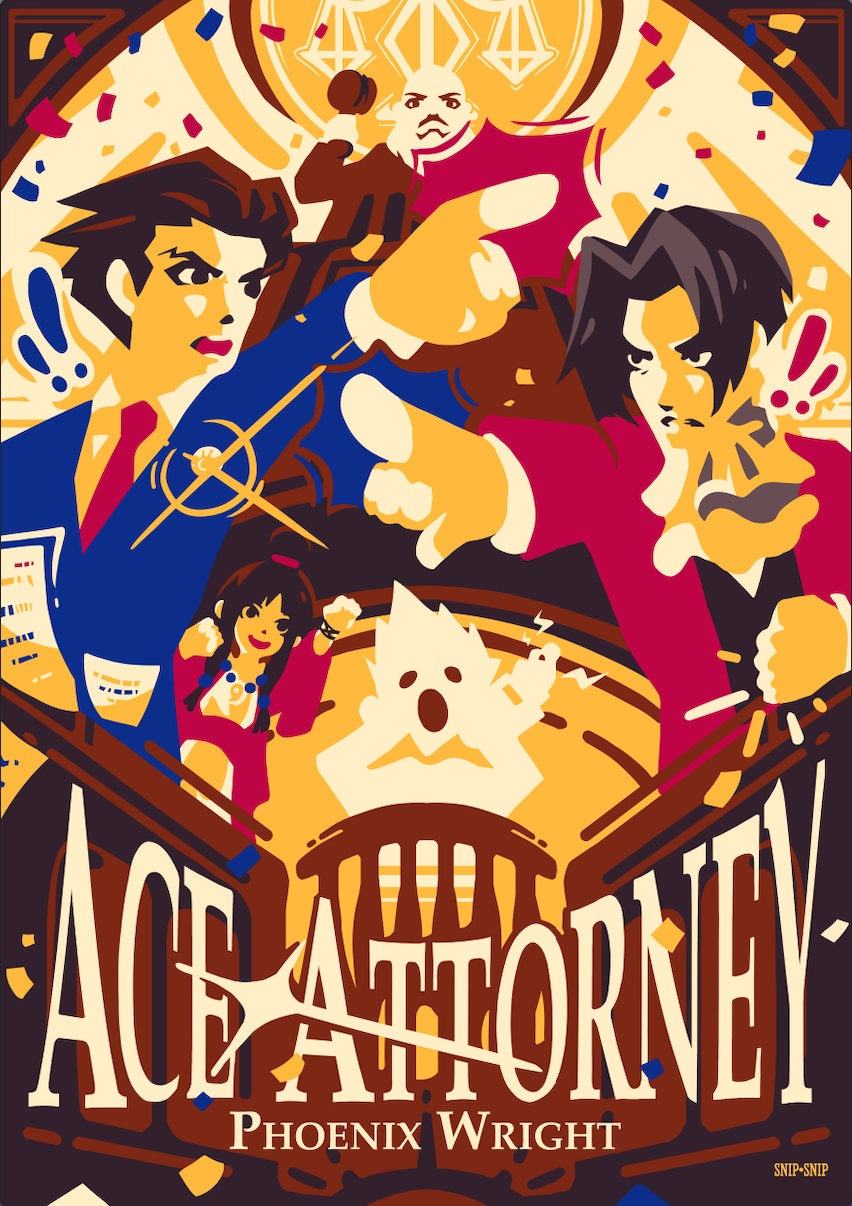 Ace Attorney Phoenix Wright Poster