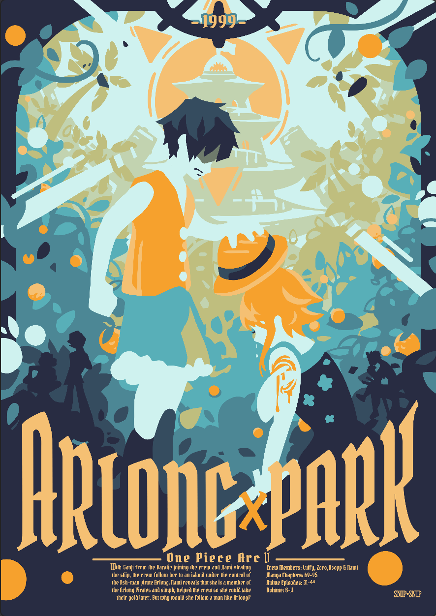 One Piece Arcs Arlong Park Poster