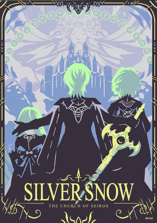 Fire Emblem Three Houses Silver Snow Poster